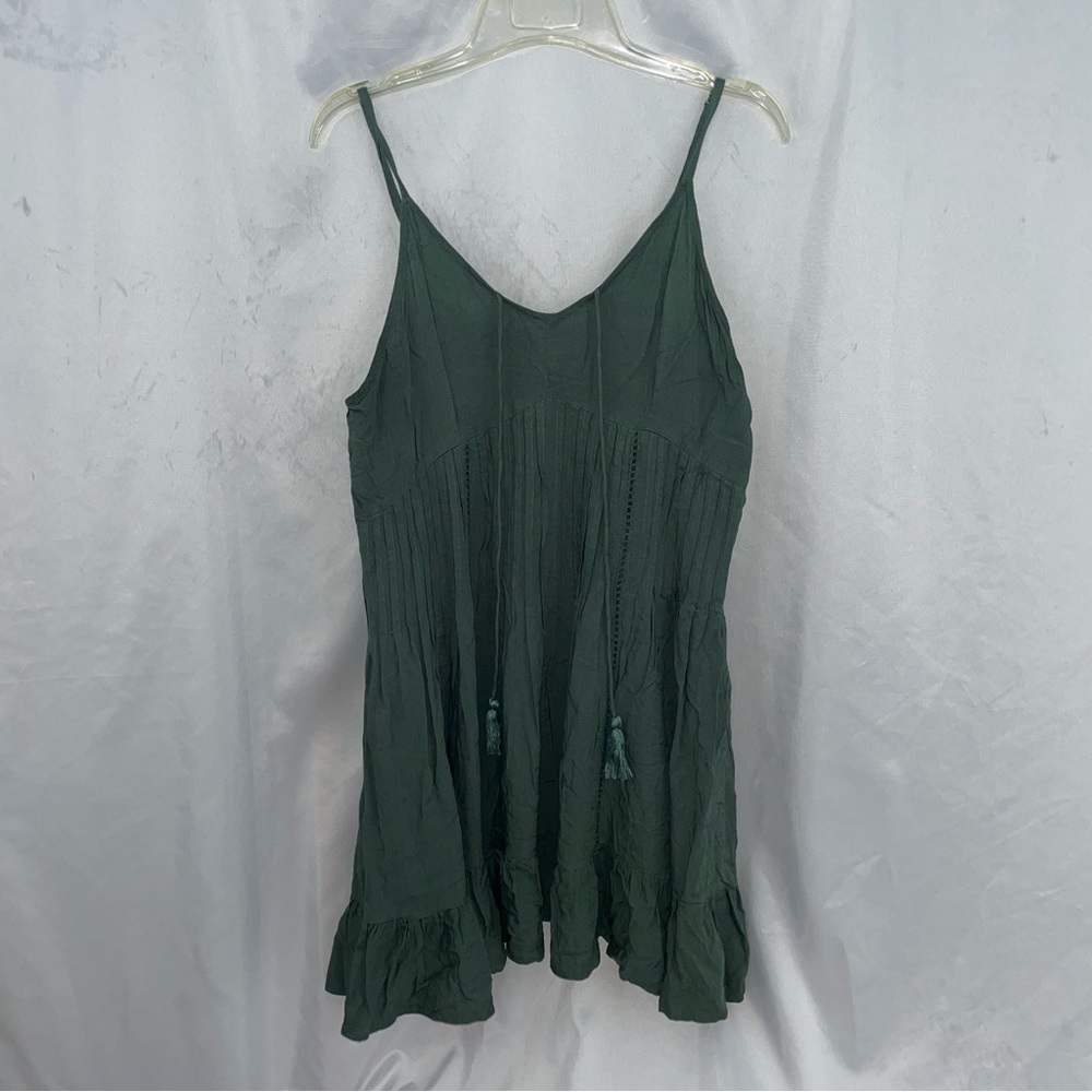 Amiani Dark Green Women's Mini Dress Size Large